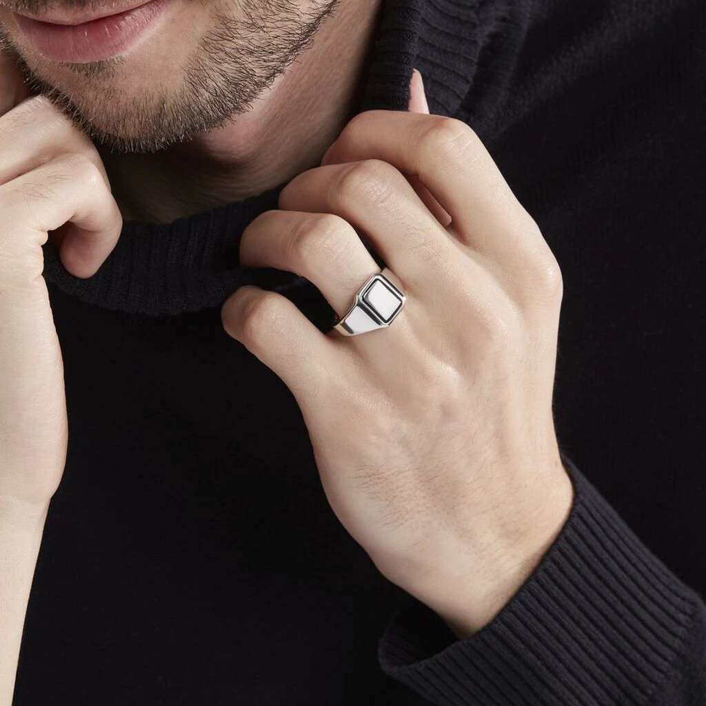 Chevalière Argent Blanc Said 7 Chevalière Argent Blanc Said – Image 5