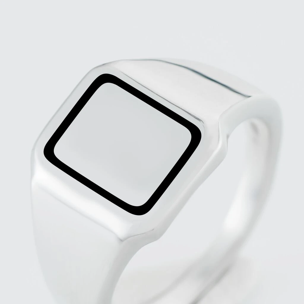 Chevalière Argent Blanc Said 6 Chevalière Argent Blanc Said – Image 4