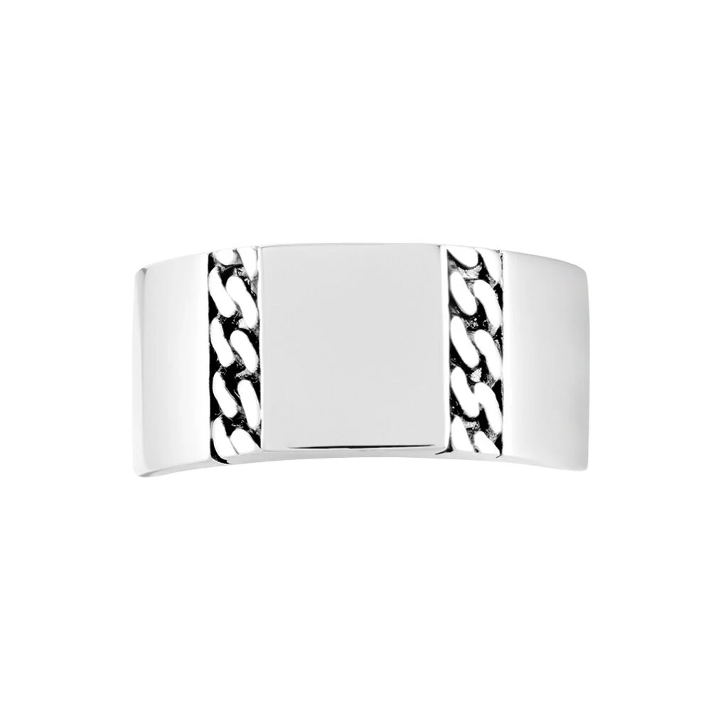 Chevalière Luka Argent Blanc 4 Chevalière Luka Argent Blanc – Image 2