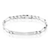 Bracelet Identité Vivian Maille Alternee 1/3 Argent Vieilli -Garmin Soldes FAIHBW0173 master