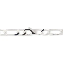 Bracelet Identité Anilo Maille Alternee 1/1 Argent Blanc -Garmin Soldes FAIHBW0265 view2