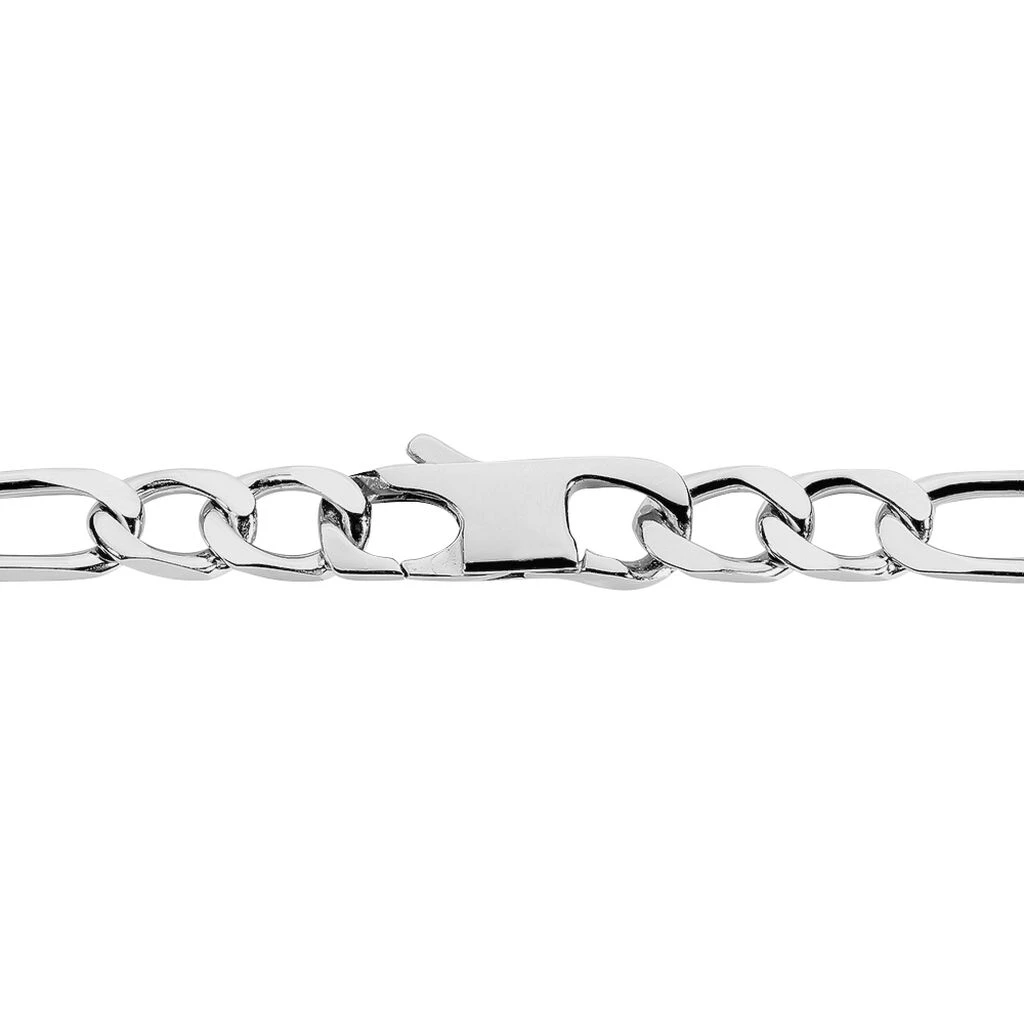 Bracelet Identité Vivian Maille Alternee 1/3 Argent Blanc 5 Bracelet Identité Vivian Maille Alternee 1/3 Argent Blanc – Image 3