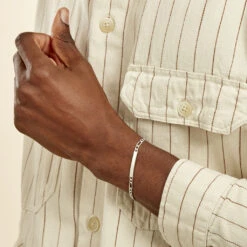 Bracelet Identité Argent Blanc Vila -Garmin Soldes FAIHBW0310 model1