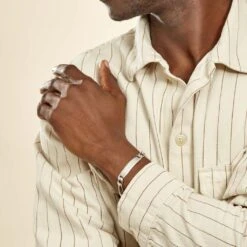 Bracelet Identité Argent Blanc Vila -Garmin Soldes FAIHBW0313 model0