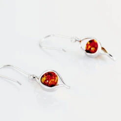 Boucles D'oreilles Pendantes Hilarionne Argent Blanc Ambre 8 Boucles D'oreilles Pendantes Hilarionne Argent Blanc Ambre -Garmin Soldes FAOFBIY171 view2