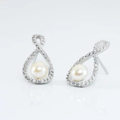 Boucles D'oreilles Pendantes Saja Argent Perle De Culture Et Oxyde 8 Boucles D'oreilles Pendantes Saja Argent Perle De Culture Et Oxyde -Garmin Soldes FAOFBU2059 view2