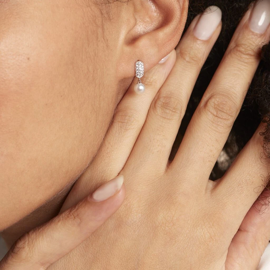 Boucles D'oreilles Pendantes Providence Argent Perle De Culture Oxyde 7 Boucles D'oreilles Pendantes Providence Argent Perle De Culture Oxyde – Image 5