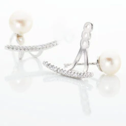 Bijoux D'oreilles Sylviane Argent Blanc Perle De Culture Et Oxyde 9 Bijoux D'oreilles Sylviane Argent Blanc Perle De Culture Et Oxyde -Garmin Soldes FAOFBU2184 view2