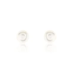 Boucles D'oreilles Puces Pascaloun Argent Perle De Culture