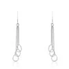 Boucles D'oreilles Pendantes Flat Argent Blanc -Garmin Soldes FAOFBW001H master