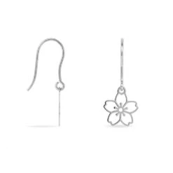 Boucles D'oreilles Pendantes Lucrezia Argent Blanc -Garmin Soldes FAOFBW004Y view1