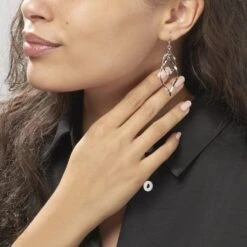 Boucles D'oreilles Pendantes Lisi Argent Blanc -Garmin Soldes FAOFBW00BE model0