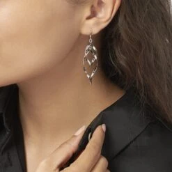 Boucles D'oreilles Pendantes Lisi Argent Blanc -Garmin Soldes FAOFBW00BE model1