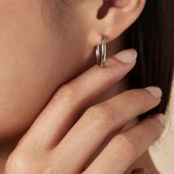 Créoles Argent Blanc Olympia -Garmin Soldes FAOFBW00BL model1