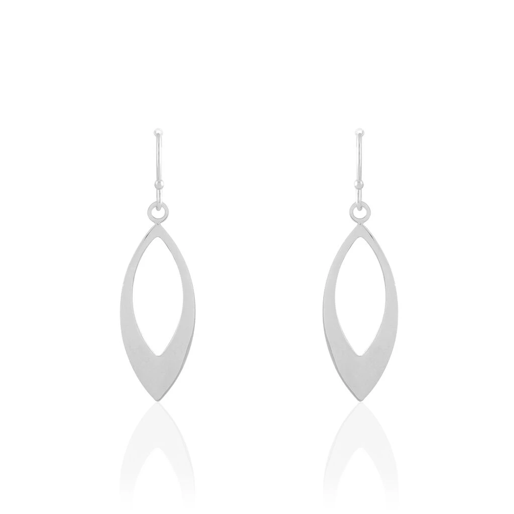 Boucles D'oreilles Pendantes Andrienne Argent Blanc 3 Boucles D'oreilles Pendantes Andrienne Argent Blanc