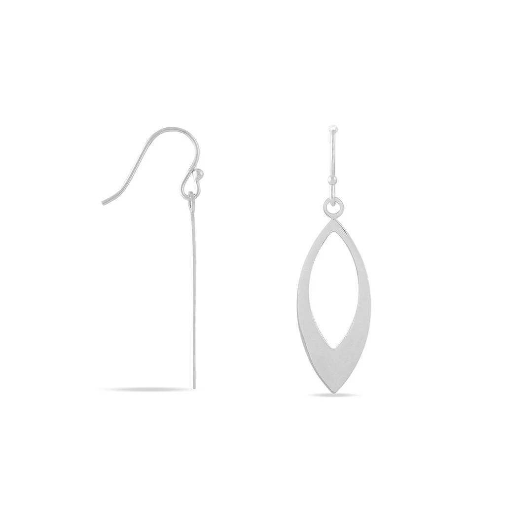 Boucles D'oreilles Pendantes Andrienne Argent Blanc 4 Boucles D'oreilles Pendantes Andrienne Argent Blanc – Image 2