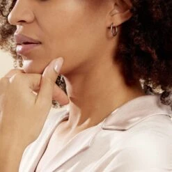 Créoles Argent Blanc Agathe -Garmin Soldes FAOFBW00C9 model0