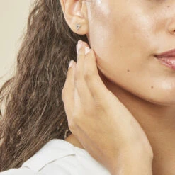 Boucles D'oreilles Puces Severine Argent Blanc 10 Boucles D'oreilles Puces Severine Argent Blanc -Garmin Soldes FAOFBW00EW model0