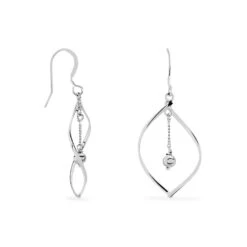 Boucles D'oreilles Pendantes Melaine Argent Blanc 7 Boucles D'oreilles Pendantes Melaine Argent Blanc -Garmin Soldes FAOFBW00FD view1