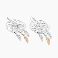 Boucles D'oreilles Pendantes Misalie Argent Blanc -Garmin Soldes FAOFBW00FN view1
