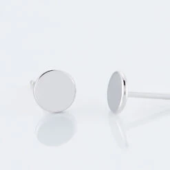 Boucles D'oreilles Puces Apoline Argent Blanc -Garmin Soldes FAOFBW00HB view2