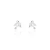 Boucles D'oreilles Puces Osie Argent Blanc -Garmin Soldes FAOFBW00MU master