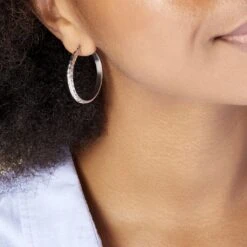 Créoles Argent Blanc Esmee -Garmin Soldes FAOFBW00NH model1