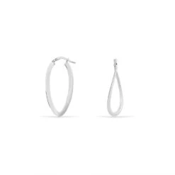 Créoles Argent Blanc Olivia -Garmin Soldes FAOFBW00O5 view1