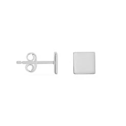 Boucles D'oreilles Puces Calia Argent Blanc -Garmin Soldes FAOFBW00PQ view1
