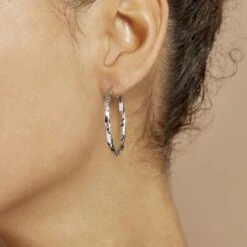 Créoles Argent Blanc Diane -Garmin Soldes FAOFBW00UD model1