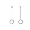 Boucles D'oreilles Pendantes Peytone Argent Blanc -Garmin Soldes FAOFBW00WW master