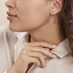 Créoles Argent Blanc Abie -Garmin Soldes FAOFBW00Y9 model0