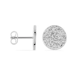Boucles D'oreilles Puces Blanka Argent Blanc -Garmin Soldes FAOFBW00ZZ view1
