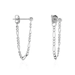 Boucles D'oreilles Pendantes Argent Leent