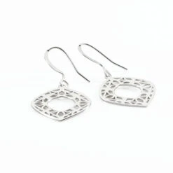 Boucles D'oreilles Pendantes Maurizia Argent Blanc -Garmin Soldes FAOFBW0661 view2