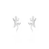 Boucles D'oreilles Puces Ivelyse Argent Blanc -Garmin Soldes FAOFBW0754 master