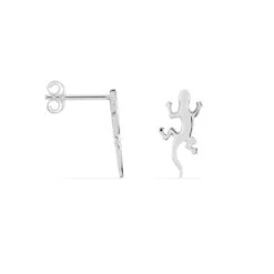 Boucles D'oreilles Puces Ivelyse Argent Blanc -Garmin Soldes FAOFBW0754 view1