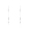 Boucles D'oreilles Pendantes Manou Argent Blanc -Garmin Soldes FAOFBW0935 master