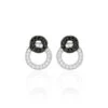 Boucles D'oreilles Puces Diana Argent Blanc Oxyde De Zirconium -Garmin Soldes FAOFBZD534 master