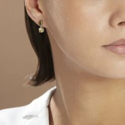 Boucles D'oreilles Pendantes Argent Blanc Brenna Oxydes De Zirconium -Garmin Soldes FAOFBZV117 model0