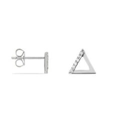 Boucles D'oreilles Puces Lorena Argent Blanc Oxyde De Zirconium -Garmin Soldes FAOFBZW0JA view1