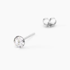 Boucles D'oreilles Puces Loeiza Argent Blanc Oxyde De Zirconium -Garmin Soldes FAOFBZW0JX view1