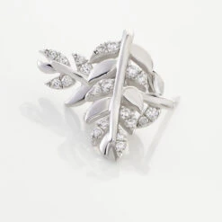 Boucles D'oreilles Puces Jade Argent Blanc Oxyde De Zirconium -Garmin Soldes FAOFBZW0O3 view2