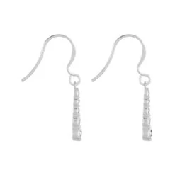 Boucles D'oreilles Pendantes Francilia Argent Blanc Oxyde De Zirconium -Garmin Soldes FAOFBZW0O7 view1