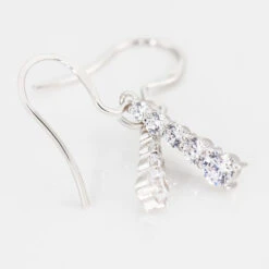 Boucles D'oreilles Pendantes Francilia Argent Blanc Oxyde De Zirconium -Garmin Soldes FAOFBZW0O7 view2