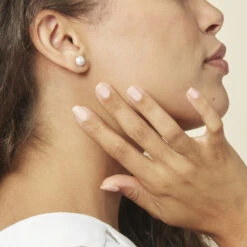 Boucles D'oreilles Puces Perta Argent Blanc Oxyde De Zirconium 9 Boucles D'oreilles Puces Perta Argent Blanc Oxyde De Zirconium -Garmin Soldes FAOFBZW0OO model0