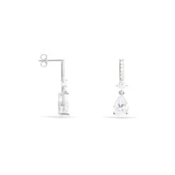 Boucles D'oreilles Pendantes Eowyn Argent Blanc Oxyde De Zirconium -Garmin Soldes FAOFBZW0R5 view1