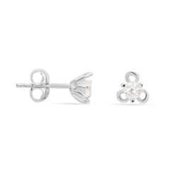 Boucles D'oreilles Puces Charlyne Argent Blanc Oxyde De Zirconium -Garmin Soldes FAOFBZW10V view1