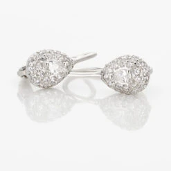 Boucles D'oreilles Pendantes Feyza Argent Blanc Oxyde De Zirconium -Garmin Soldes FAOFBZW1B3 view2