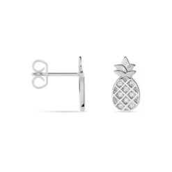 Boucles D'oreilles Puces Harold Argent Blanc Oxyde De Zirconium -Garmin Soldes FAOFBZW1MN view1